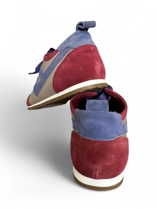 $128! Free People Aces Tennis Hickory Silt Shoes Navy Blue Drawstring SZ 9/40 - Picture 6 of 6